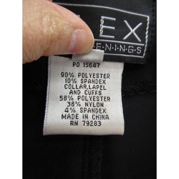 Alex Evenings Top Medium Velvet Blazer Blouse Shawl Dinner Party - Picture 9 of 10